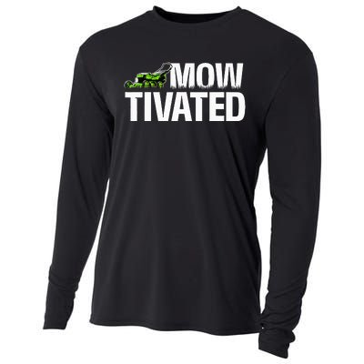 Mowtivated Lawn Mower Landscaping Gardener Cooling Performance Long Sleeve Crew