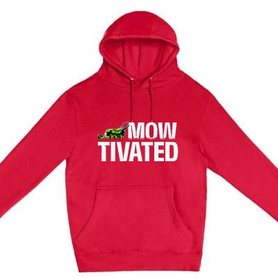 Mowtivated Lawn Mower Landscaping Gardener Premium Pullover Hoodie