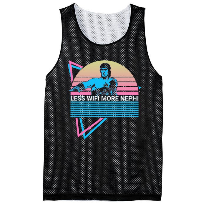 Mormon Lds Missionary Less Wifi More Nephi Mesh Reversible Basketball Jersey Tank