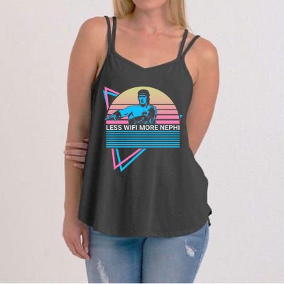 Mormon Lds Missionary Less Wifi More Nephi Women's Strappy Tank