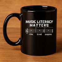 Music Literacy Matters 11oz C Handle Ceramic Mug