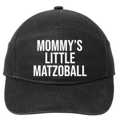 MommyS Little Matzo Ball Funn 7-Panel Snapback Hat