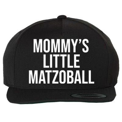 MommyS Little Matzo Ball Funn Wool Snapback Cap