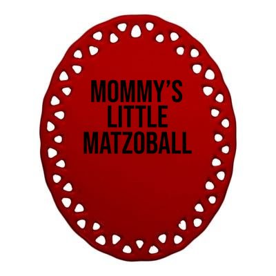 MommyS Little Matzo Ball Funn Ceramic Oval Ornament