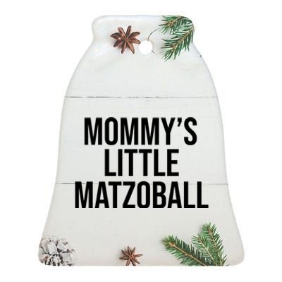 MommyS Little Matzo Ball Funn Ceramic Bell Ornament