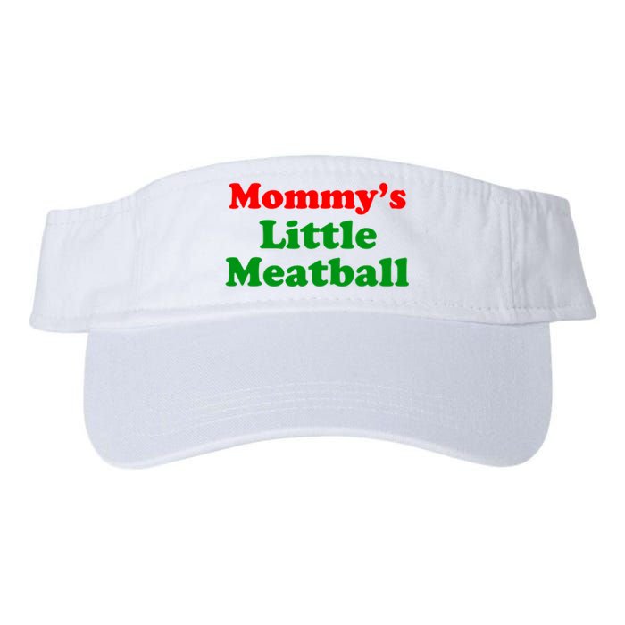 Mommys Little Meatball Funny Italian Joke Valucap Bio-Washed Visor