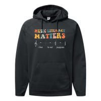 Music Literacy Matters I Like To Eat Puppies Performance Fleece Hoodie