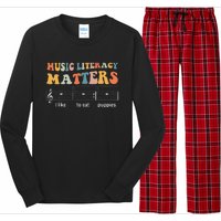 Music Literacy Matters I Like To Eat Puppies Long Sleeve Pajama Set