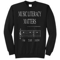 Music Literacy Matters Funny Joke Read Repeat Music Teachers Sweatshirt