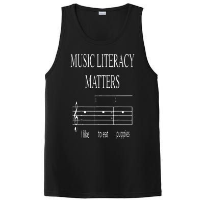 Music Literacy Matters Funny Joke Read Repeat Music Teachers PosiCharge Competitor Tank