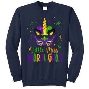 Mardigras Little Miss Mardi Gras Tall Sweatshirt