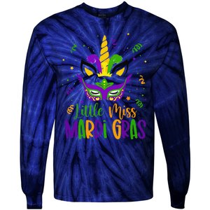 Mardigras Little Miss Mardi Gras Tie-Dye Long Sleeve Shirt