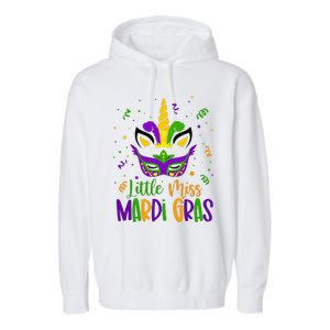 Mardigras Little Miss Mardi Gras Garment-Dyed Fleece Hoodie