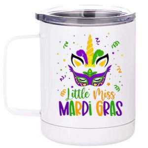 Mardigras Little Miss Mardi Gras 12 oz Stainless Steel Tumbler Cup