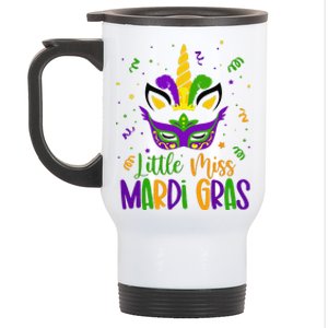 Mardigras Little Miss Mardi Gras Stainless Steel Travel Mug