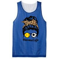 Memaw Life Messy Bun Hair Soccer Softball Memaw Gift Mesh Reversible Basketball Jersey Tank