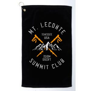 Mount Leconte Mountain Hiker Hiking Platinum Collection Golf Towel