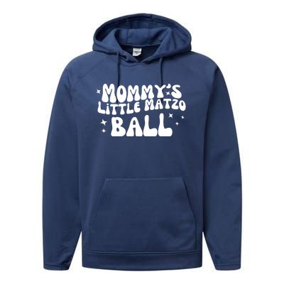 Mommys Little Matzo Ball Performance Fleece Hoodie