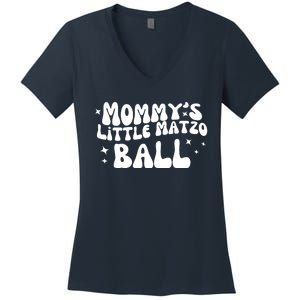 Mommys Little Matzo Ball Women's V-Neck T-Shirt