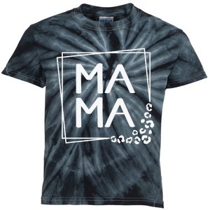 Mama , Leopard Mom Mother's Day Kids Tie-Dye T-Shirt