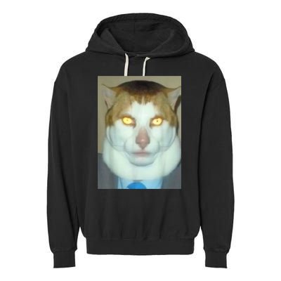 Monday Left Me Broken Cat Garment-Dyed Fleece Hoodie