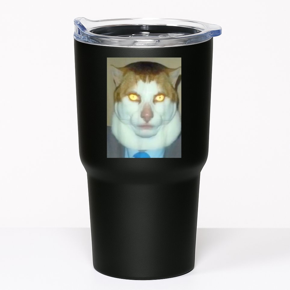 Monday Left Me Broken Cat Tumbler