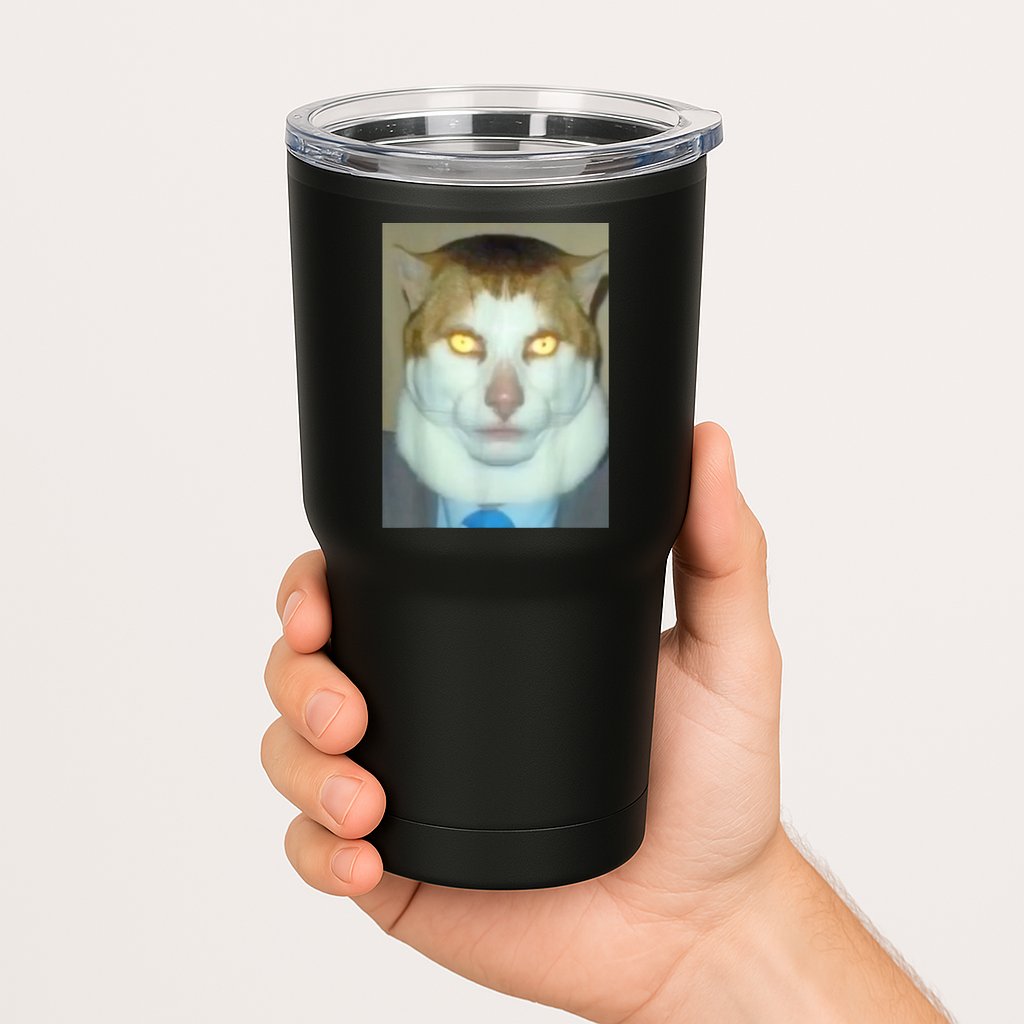 Monday Left Me Broken Cat Tumbler