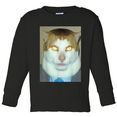 Monday Left Me Broken Cat Toddler Long Sleeve Shirt