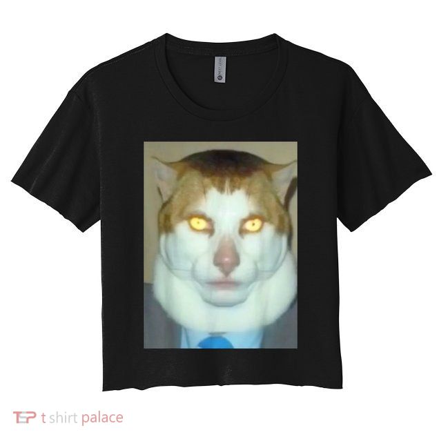 Monday Left Me Broken Cat Crop Top