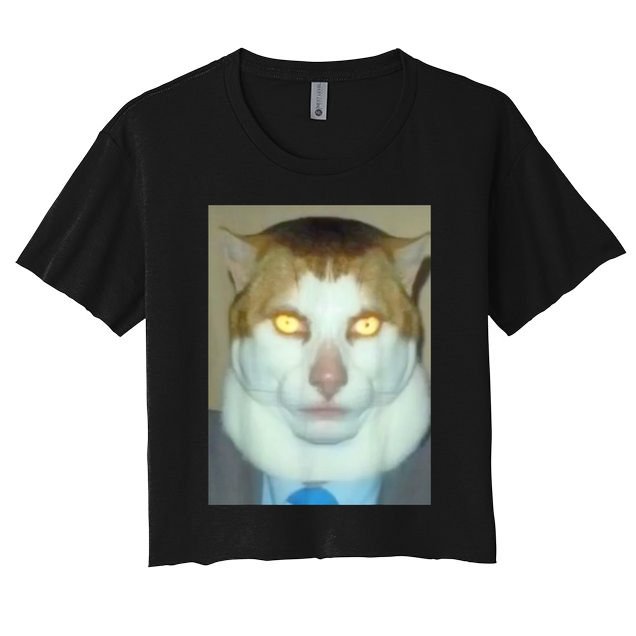 Monday Left Me Broken Cat Crop Top