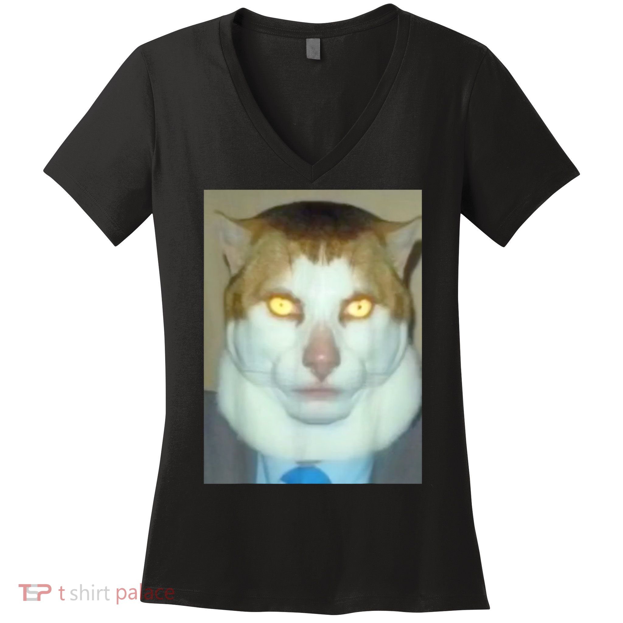 Monday Left Me Broken Cat Women's V-Neck T-Shirt