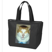 Monday Left Me Broken Cat Zip Tote Bag