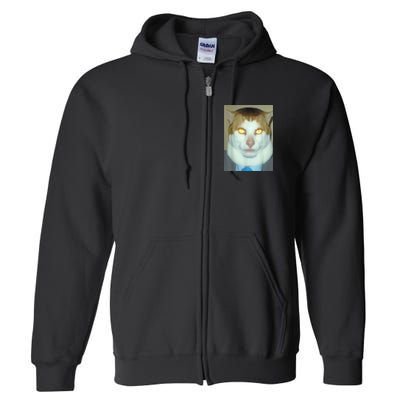 Monday Left Me Broken Cat Full Zip Hoodie