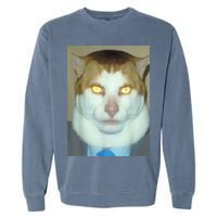 Monday Left Me Broken Cat Garment-Dyed Sweatshirt