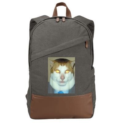 Monday Left Me Broken Cat Cotton Canvas Backpack