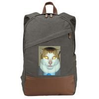 Monday Left Me Broken Cat Cotton Canvas Backpack