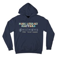 Music Literacy Matters I Like To Eat Puppies Hoodie