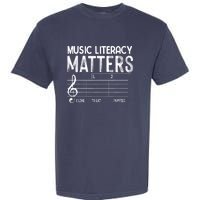 Music Literacy Matters I Like To Eat Puppies Funny Design Garment-Dyed Heavyweight T-Shirt