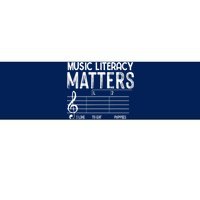 Music Literacy Matters I Like To Eat Puppies Funny Design Bumper Sticker