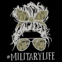 Military Life Messy Bun Wife Performance Shirt