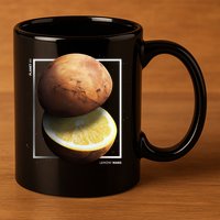 Mars Lemon 11oz C Handle Ceramic Mug