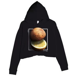 Mars Lemon Crop Fleece Hoodie