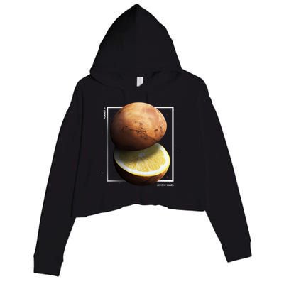 Mars Lemon Crop Fleece Hoodie