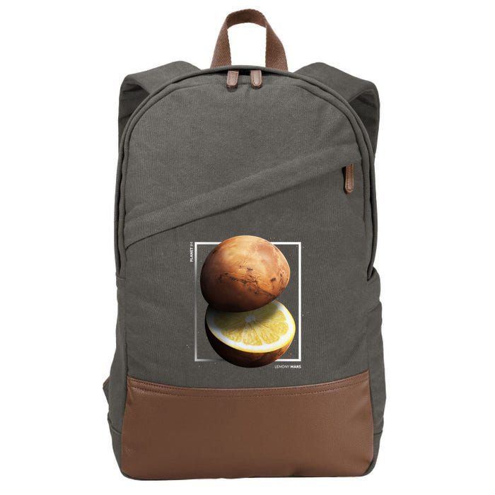 Mars Lemon Cotton Canvas Backpack