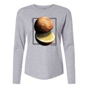 Mars Lemon Womens Cotton Relaxed Long Sleeve T-Shirt