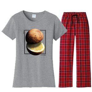 Mars Lemon Women's Flannel Pajama Set