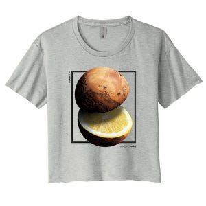 Mars Lemon Women's Crop Top Tee