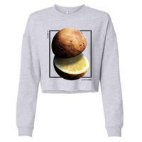 Mars Lemon Cropped Pullover Crew