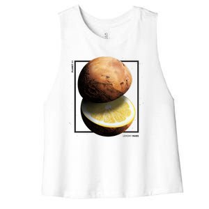 Mars Lemon Women's Racerback Cropped Tank