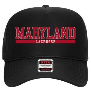 Maryland Lacrosse High Crown Mesh Back Trucker Hat